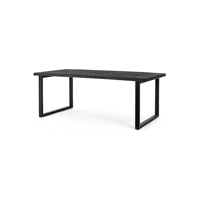 Tavolo rettangolare fisso nero Hastings 0747017 Andrea Bizzotto