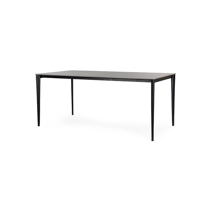Tavolo rettangolare fisso piano in gres porcellanato grigio Reija 0731527 Andrea Bizzotto