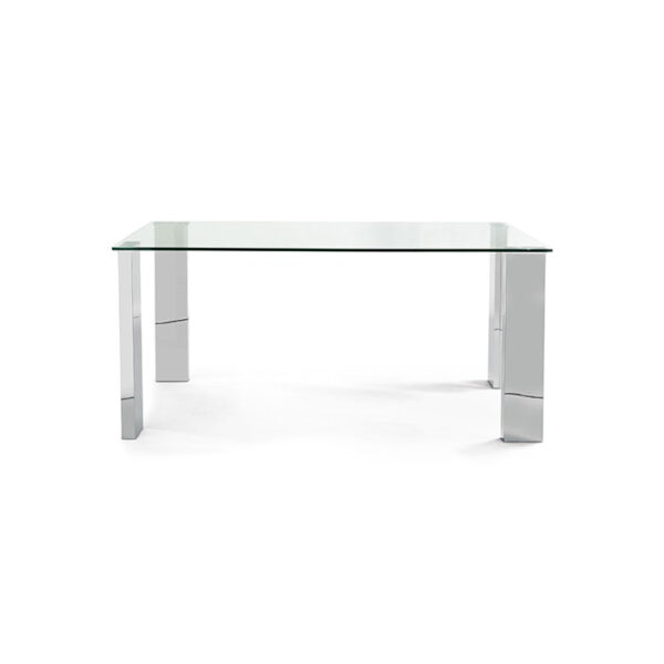 Tavolo rettangolare fisso piano in vetro New Arley 0732218 Andrea Bizzotto