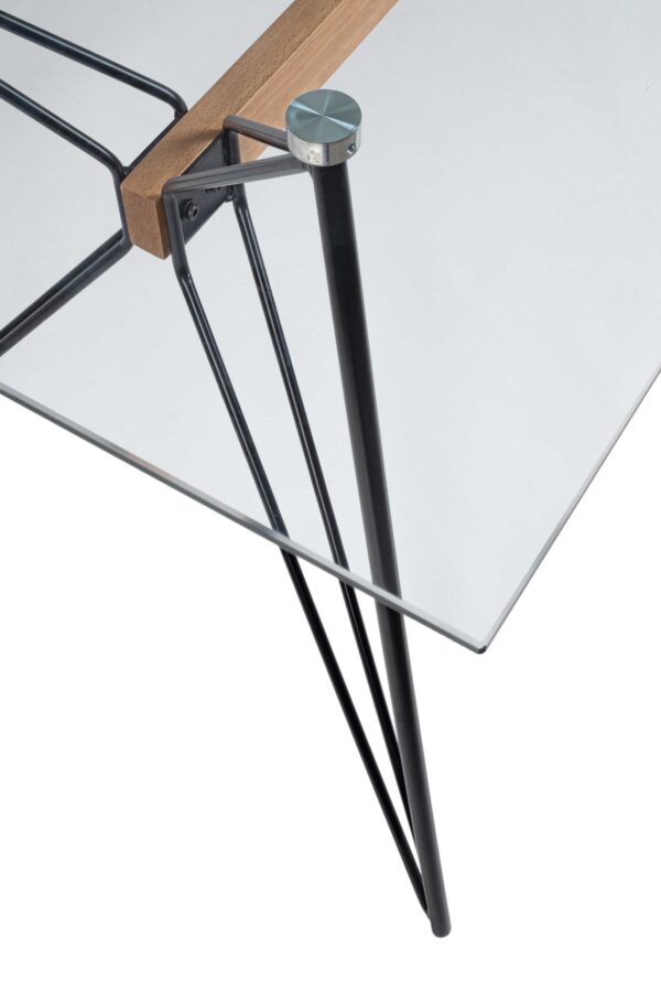 Tavolo rettangolare fisso piano in vetro trasparente Primary 0732974 Andrea Bizzotto