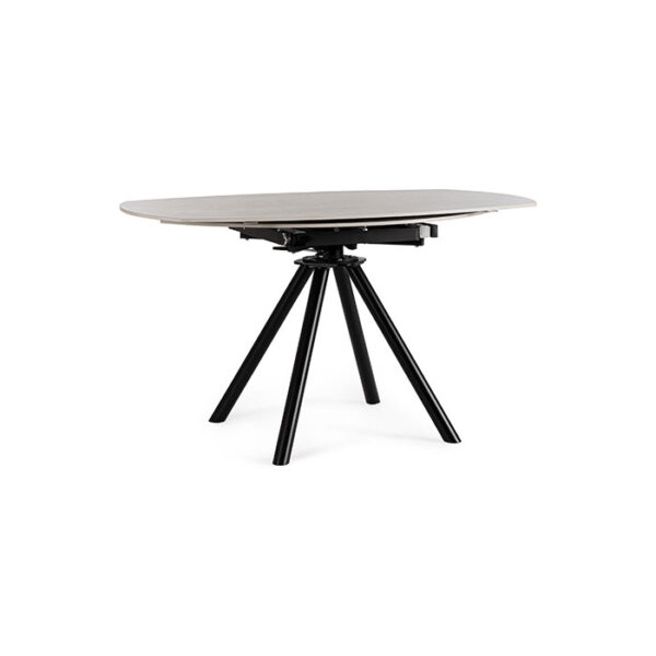 Tavolo tondo allungabile in gres grigio Rauni 0731529 Andrea Bizzotto