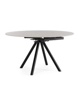 Tavolo tondo allungabile piano in gres grigio Rauni 0731529 Andrea Bizzotto
