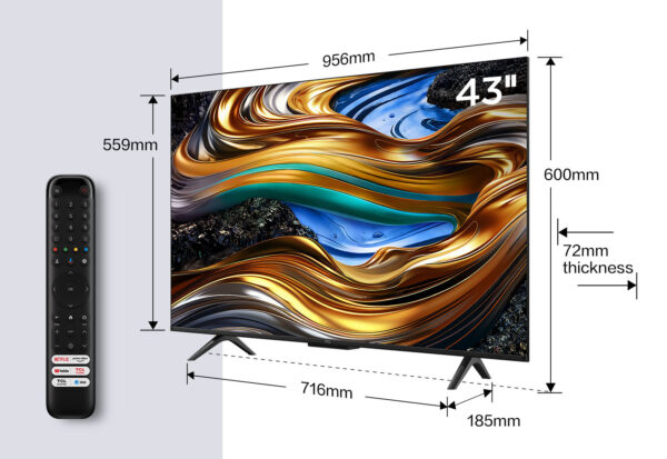 Televisore 4K 43 pollici Google TV 43P79B TCL