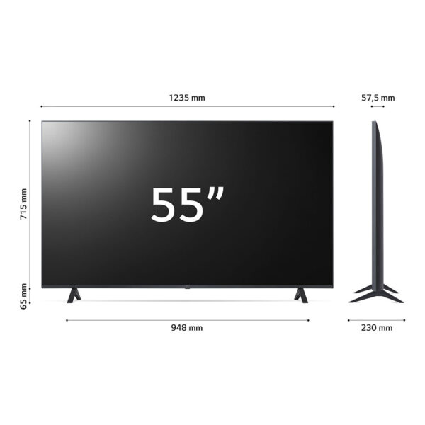 Televisore 55 pollici 4K Smart TV 55UR78006LK LG