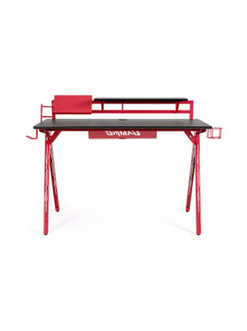 Scrivania acciaio rosso Gaming 2P 0710551 Andrea Bizzotto