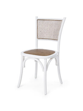 Sedia bianca in legno effetto naturale Carrel 0743656 Andrea Bizzotto