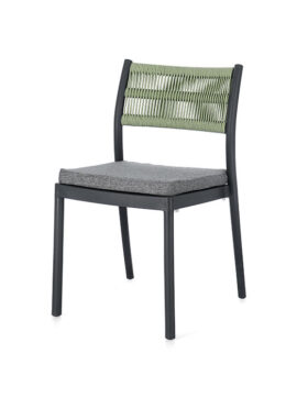 Sedia colorata Antracite-Verde Alvin 0650003 Andrea Bizzotto