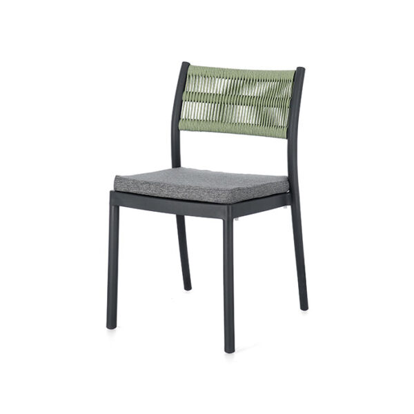 Sedia colorata Antracite-Verde Alvin 0650003 Andrea Bizzotto