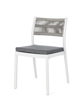Sedia colorata Bianco-Grigio chiaro Alvin 0650001 Andrea Bizzotto