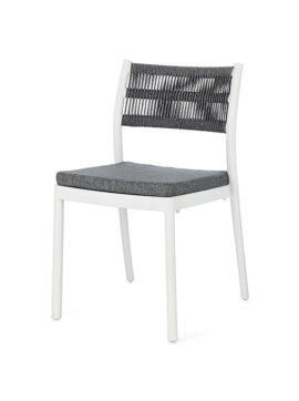 Sedia colorata Bianco-Grigio scuro Alvin 0650002 Andrea Bizzotto
