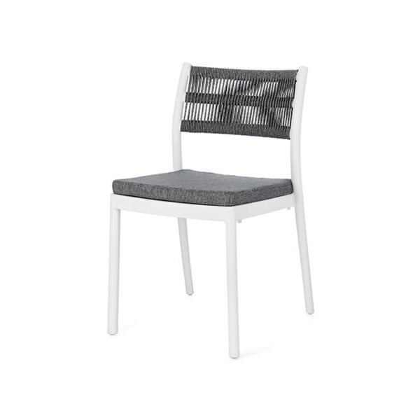 Sedia colorata Bianco-Grigio scuro Alvin 0650002 Andrea Bizzotto