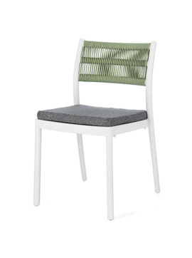 Sedia colorata Bianco-verde Alvin 0650000 Andrea Bizzotto