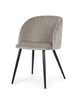 Sedia colorata Tortora Queen Velvet 0734287 Andrea Bizzotto