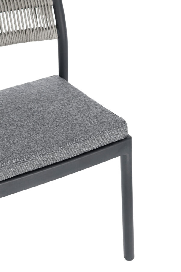 Sedia colorata in polipropilene Antracite-Grigio chiaro Alvin 0650004 Andrea Bizzotto