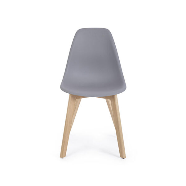 Sedia colorata in polipropilene Grigio System 0733427 Andrea Bizzotto