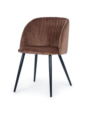 Sedia colorata in velluto Ruggine Queen Velvet 0734286 Andrea Bizzotto