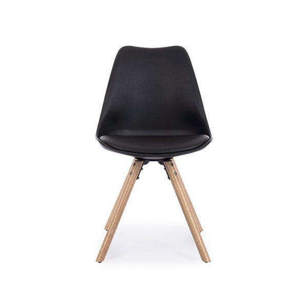Sedia con cuscino nero New Trend 0733420 Andrea Bizzotto