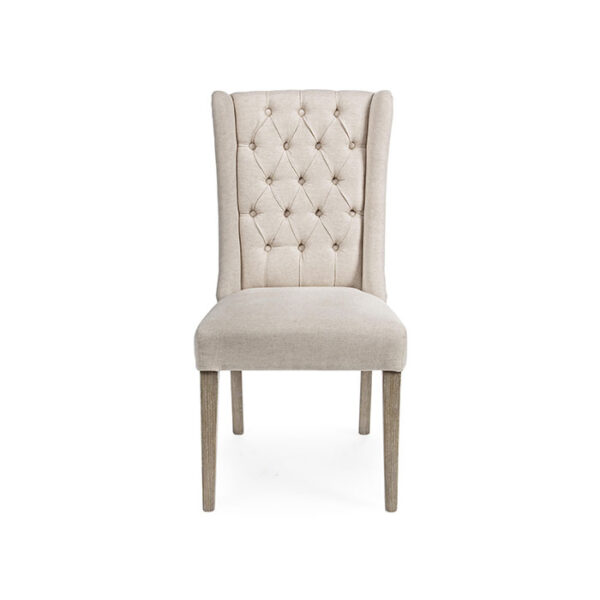 Sedia con schienale alto in poliestere Beige Columbia 0748056 Andrea Bizzotto