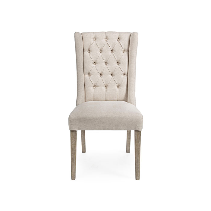 Sedia con schienale alto in poliestere Beige Columbia 0748056 Andrea Bizzotto
