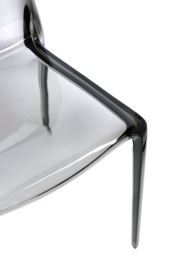 Sedia elegante in policarbonato fume Adele 0730225 Andrea Bizzotto