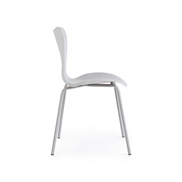 Sedia elegante in polipropilene Grigio chiaro Tessa 0733411 Andrea Bizzotto