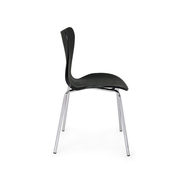 Sedia elegante in polipropilene nero Tessa 0733340 Andrea Bizzotto