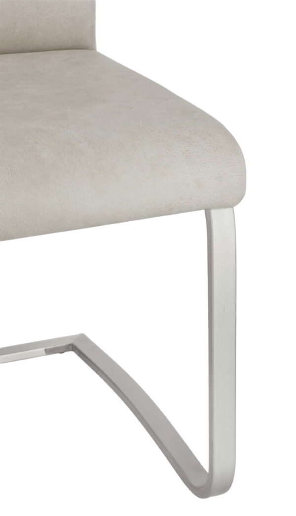 Sedia elegante in similpelle Ghiaccio Kenneth 0731256 Andrea Bizzotto