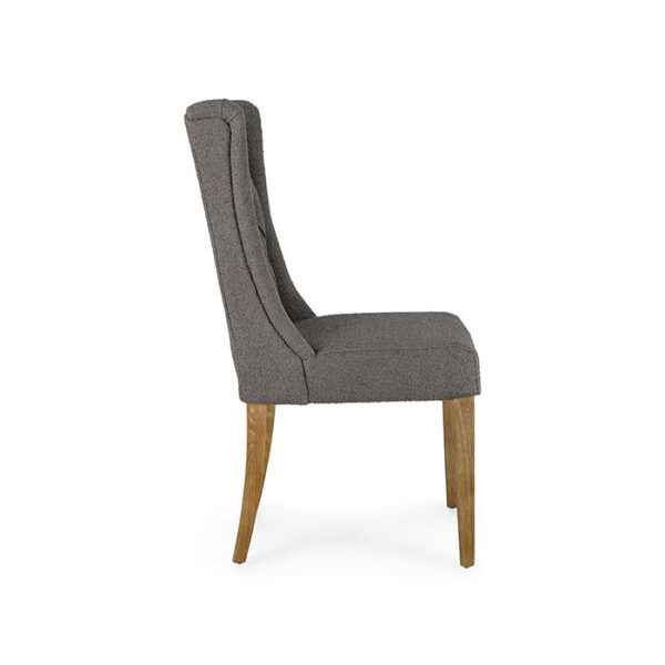 Sedia imbottita con schienale alto grigio Columbia 0748323 Andrea Bizzotto
