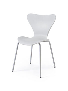 Sedia impilabile in polipropilene Grigio chiaro Tessa 0733411 Andrea Bizzotto