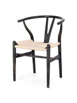 Sedia in legno di faggio nero Artemio 0743726 Andrea Bizzotto