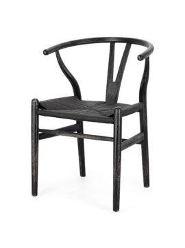 Sedia in legno di faggio nero Artemio 0743727 Andrea Bizzotto