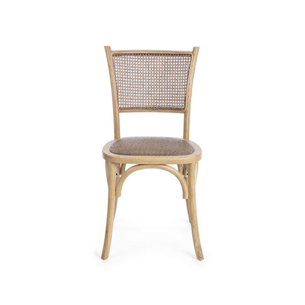 Sedia in legno di olmo effetto naturale Carrel 0743655 Andrea Bizzotto