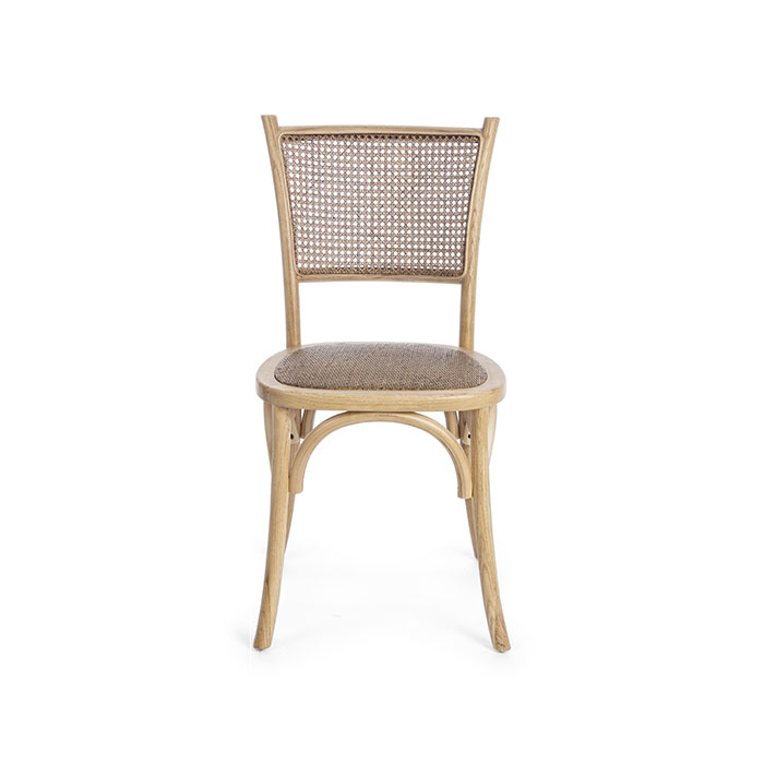 Sedia in legno di olmo effetto naturale Carrel 0743655 Andrea Bizzotto
