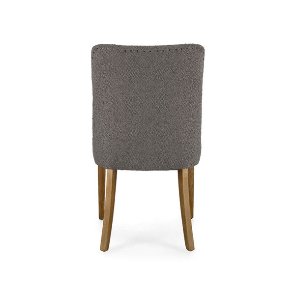 Sedia in legno e poliestere Grigio Boucle’ Beatriz 0748321 Andrea Bizzotto