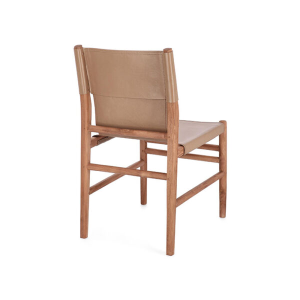 Sedia in pelle colorata Tortora Caroline 0747162 Andrea Bizzotto