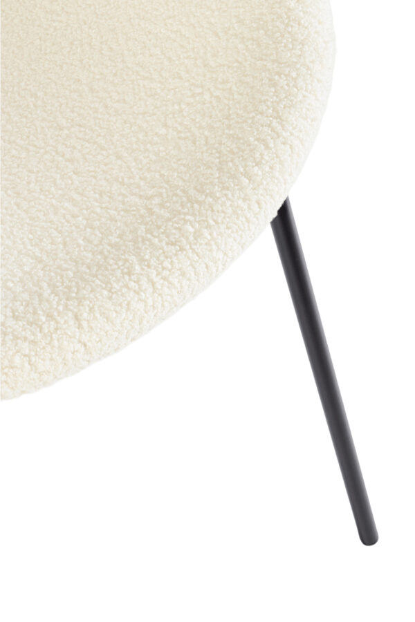 Sedia in poliestere colorata imbottita Bianco Maddie 0733431 Andrea Bizzotto
