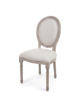 Sedia in poliestere effetto velluto naturale Mathilde 0743253 Andrea Bizzotto