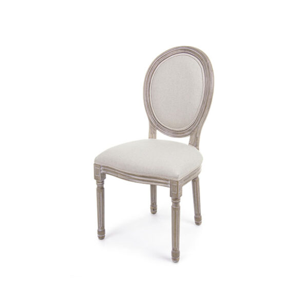 Sedia in poliestere effetto velluto naturale Mathilde 0743253 Andrea Bizzotto
