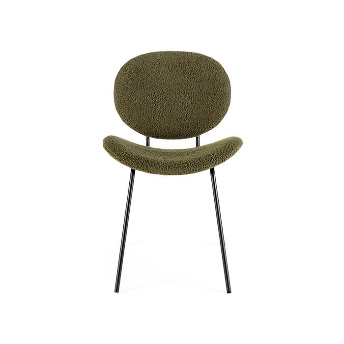 Sedia in poliestere imbottita Verde Scuro Maddie 0733432 Andrea Bizzotto