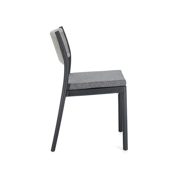 Sedia in polipropilene Antracite-Grigio chiaro Alvin 0650004 Andrea Bizzotto