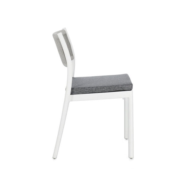 Sedia in polipropilene Bianco-Grigio chiaro Alvin 0650001 Andrea Bizzotto