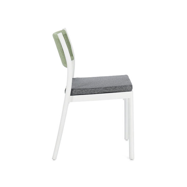 Sedia in polipropilene Bianco-verde Alvin 0650000 Andrea Bizzotto