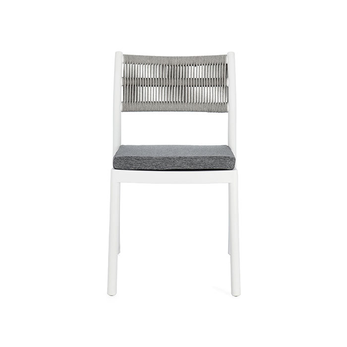 Sedia in polipropilene colorata Bianco-Grigio chiaro Alvin 0650001 Andrea Bizzotto