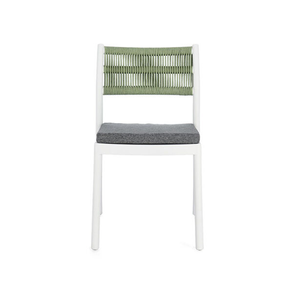 Sedia in polipropilene colorata Bianco-verde Alvin 0650000 Andrea Bizzotto