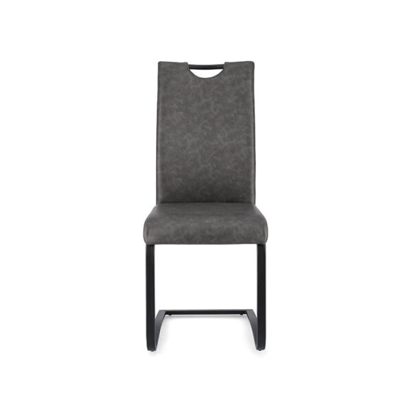Sedia in similpelle Antracite Kenneth 0731254 Andrea Bizzotto