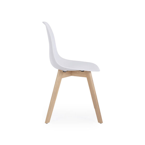 Sedia moderna colorata in polipropilene Bianco System 0733426 Andrea Bizzotto