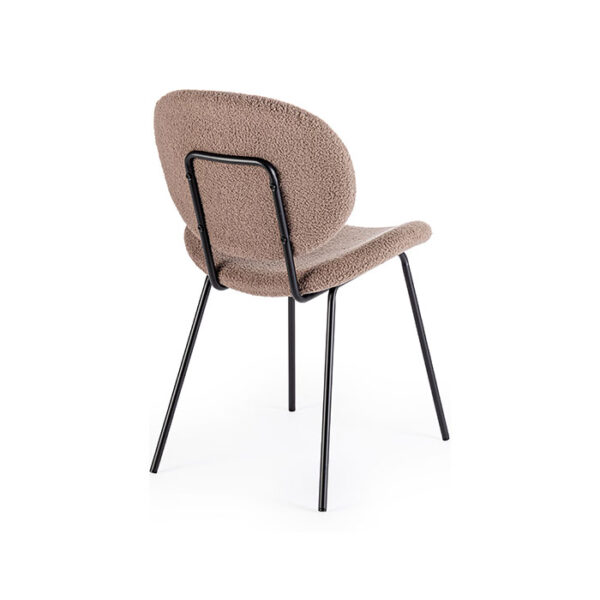 Sedia moderna in poliestere Marrone Maddie 0733433 Andrea Bizzotto