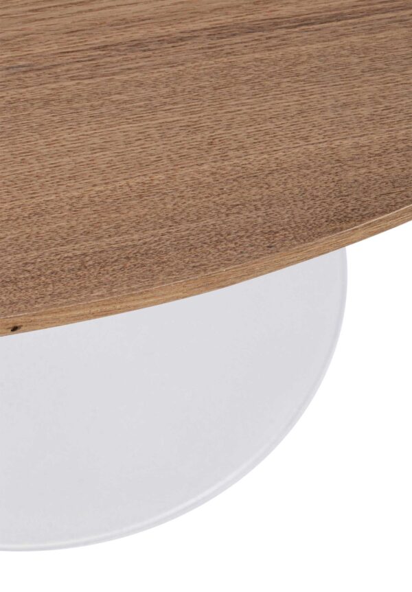Tavolo tondo elegante bianco Bloom 0732978 Andrea Bizzotto