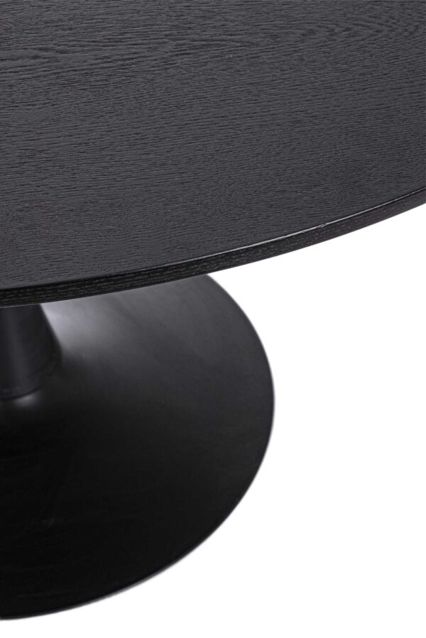 Tavolo tondo in mdf nero Bloom 0732979 Andrea Bizzotto