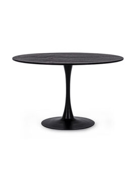 Tavolo tondo nero Bloom 0732979 Andrea Bizzotto